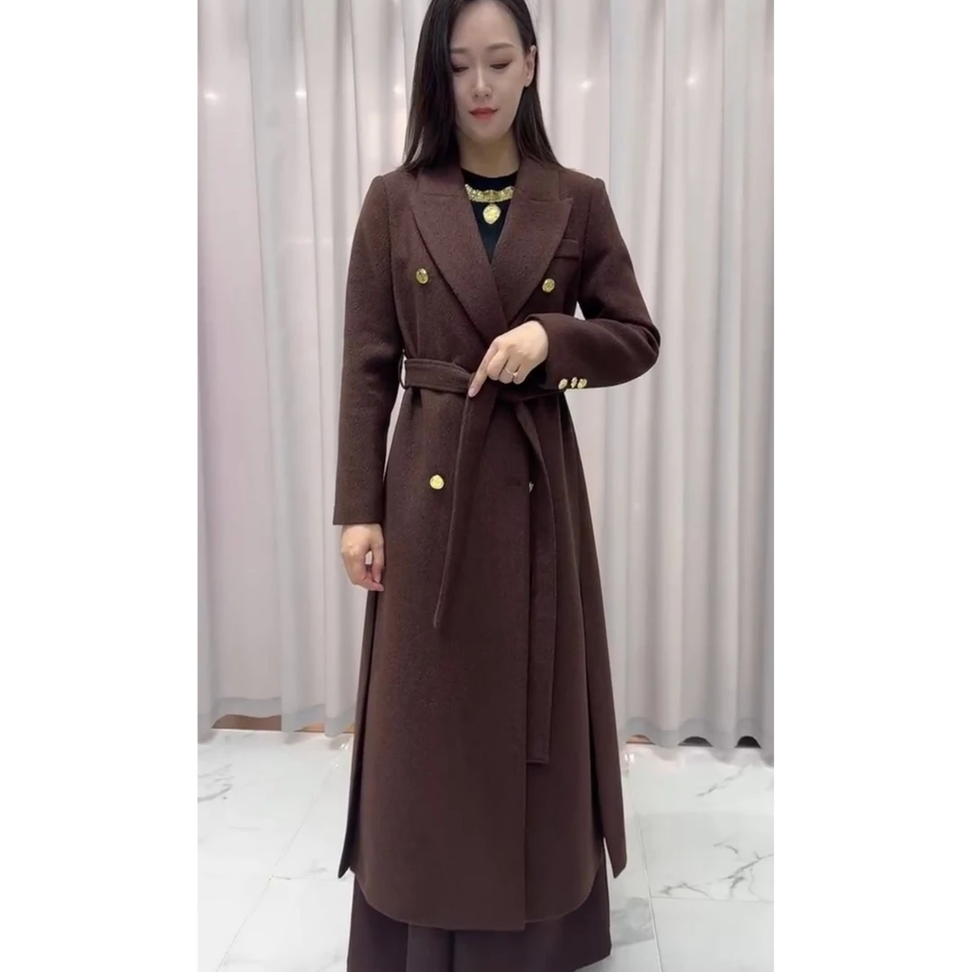 时尚女装羊毛大衣网红百搭羊绒女士