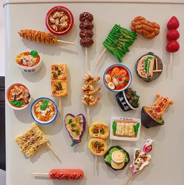 【烤栗子】自选单拍链接3D立体食玩创意冰箱贴