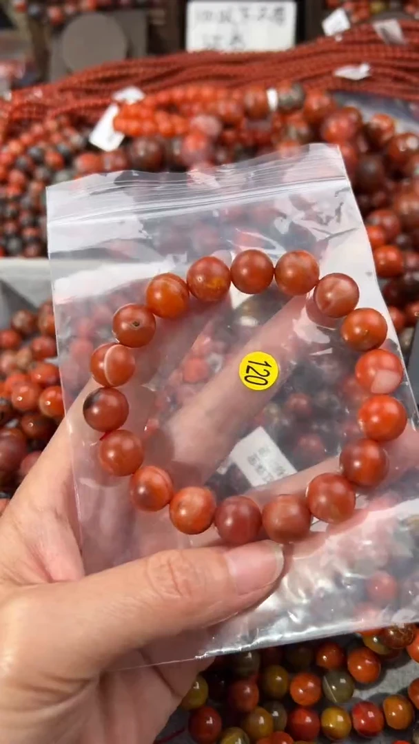 南红玛瑙手串未镶嵌11+