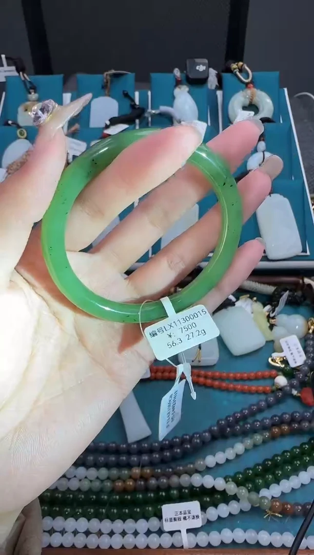 未镶嵌手镯和田玉ZH手镯LX56.3