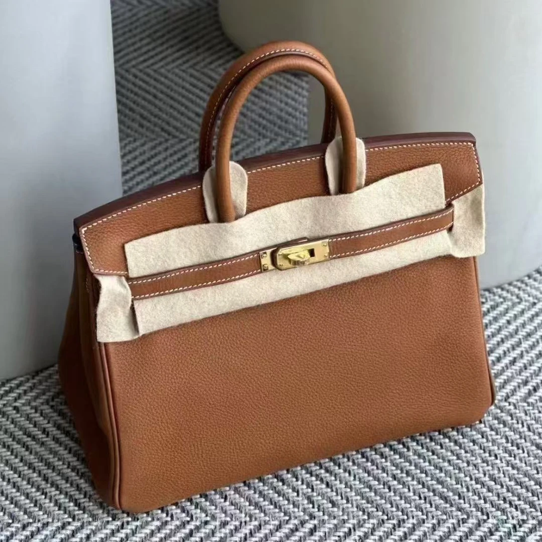 99新 Hermes/爱马仕 【小池专属】birkin25 金棕金 马鞍皮 U刻