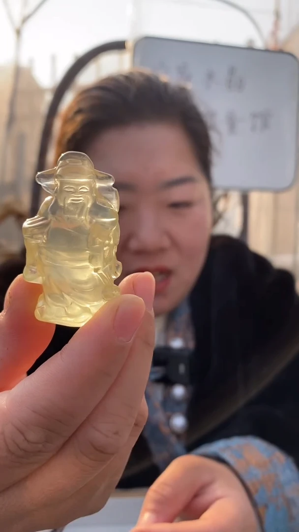 【闪购商品】水晶财神未镶嵌白水晶财神D377