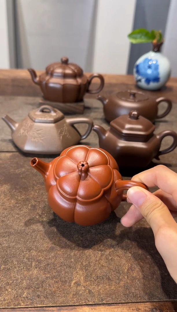 茶壶紫砂注****e朱泥繁花