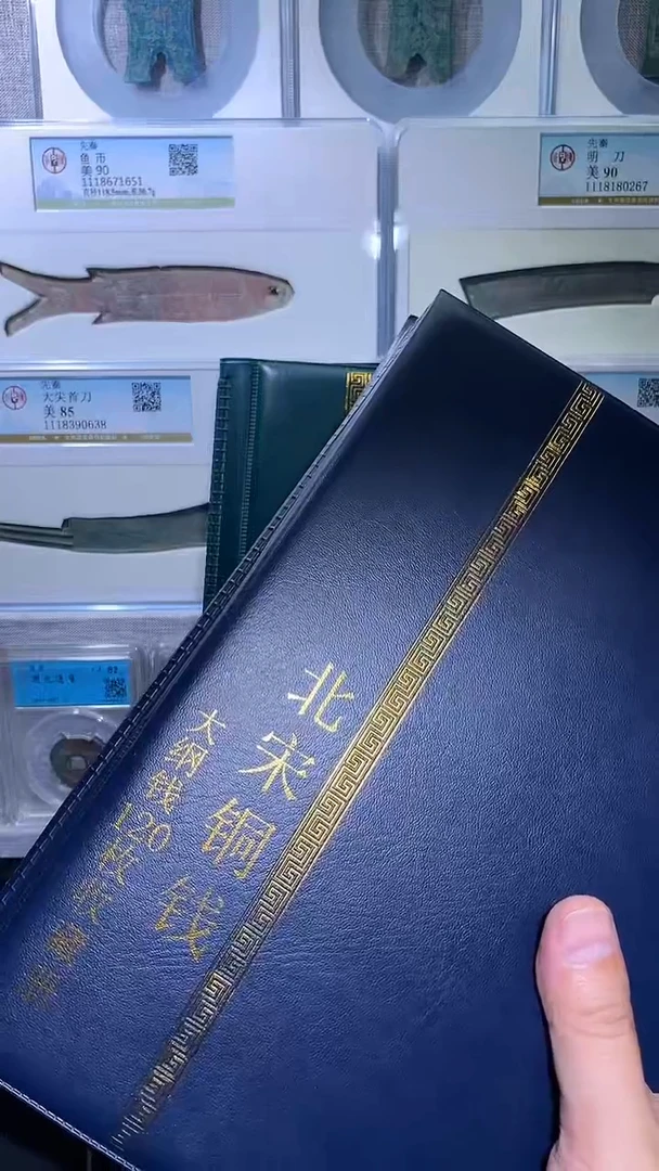 铜御泉收藏北宋大纲钱币册120枚