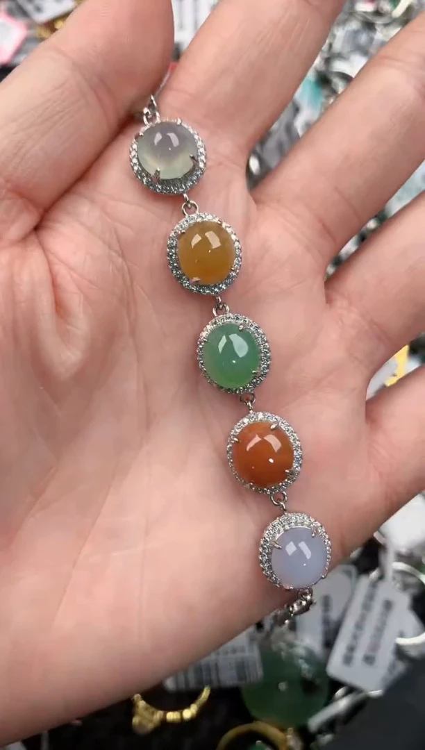 银S925镶嵌戒指翡翠333---6