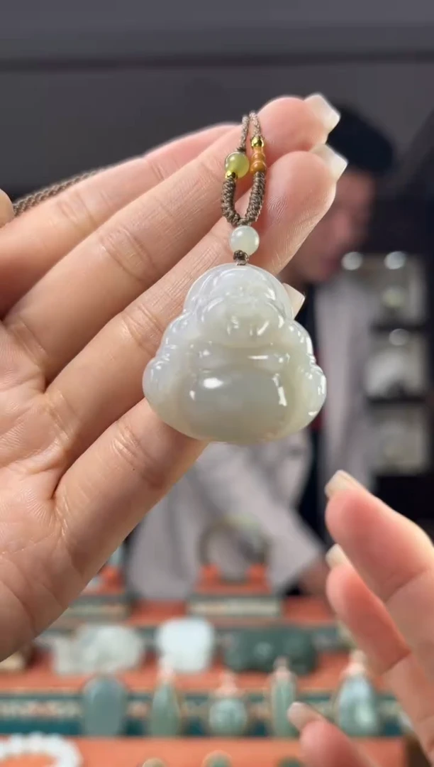颈饰未镶嵌和田玉佩佩30mm左右