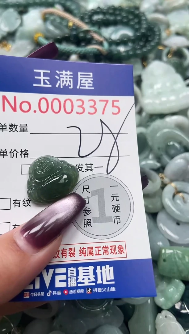 颈饰未镶嵌翡翠3373