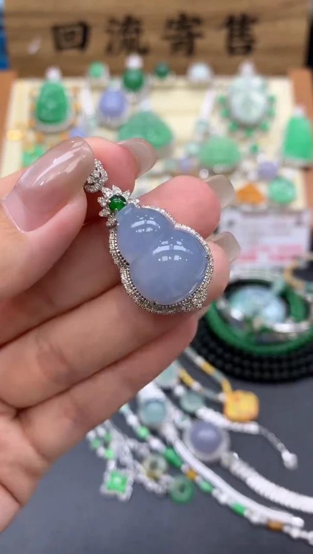 【闪购商品】翡翠颈饰18K金镶嵌415-中国好珍宝