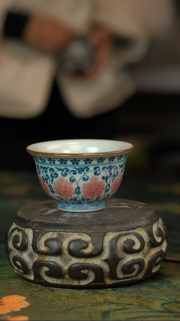 【闪购商品】初六好物分享@@缠枝莲压手杯