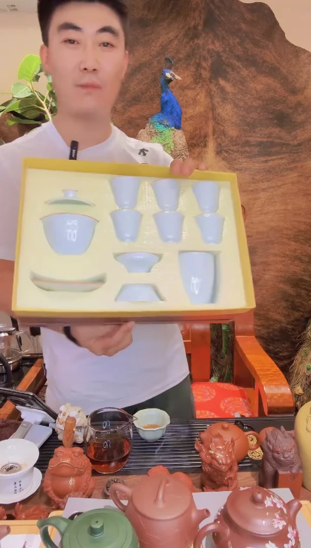 羊脂玉盖碗套装泡茶