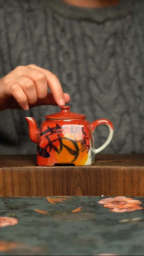 杯釉下彩手工手绘同款陶器