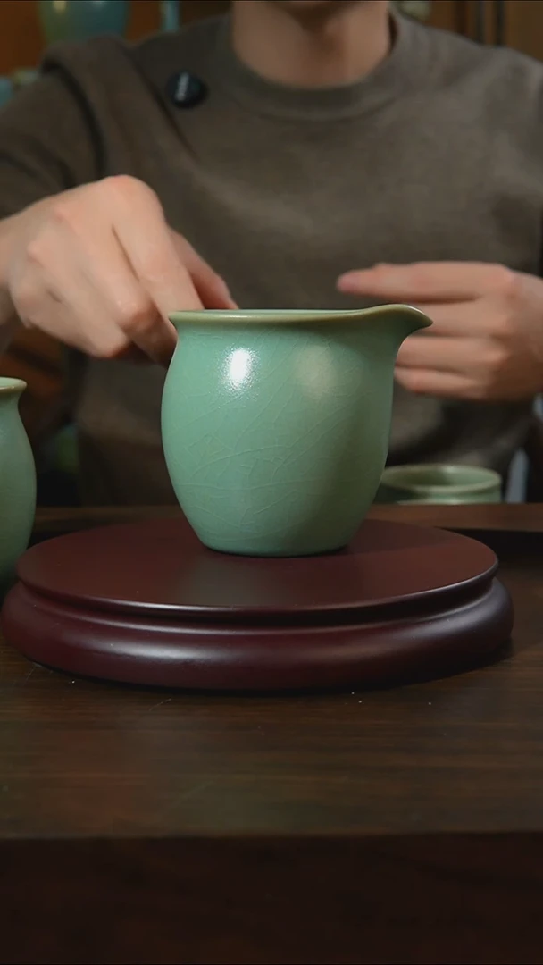 杯子瓷亚**人汝州原产地原矿仿古老釉q