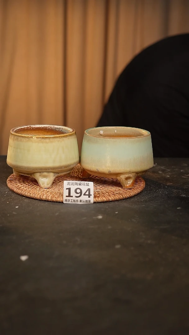【闪购商品】瓷片194泥泥手工花盆口8