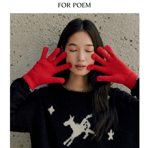 ForPoem 25/FW 原创设计新年马年系列毛衣羊毛羊驼毛毛衣