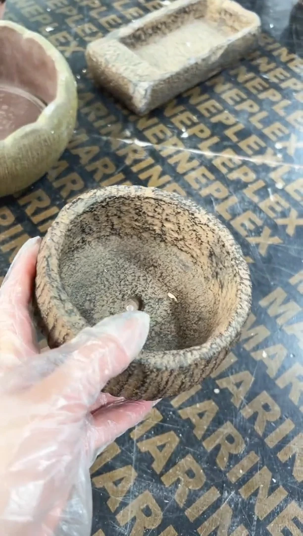 陶土【火山泥】小石钵