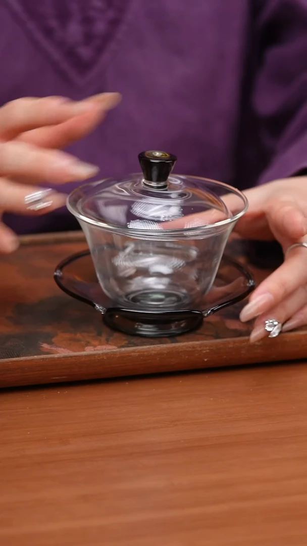 【闪购商品】1/禾器/荷叶盖碗/浅黑色