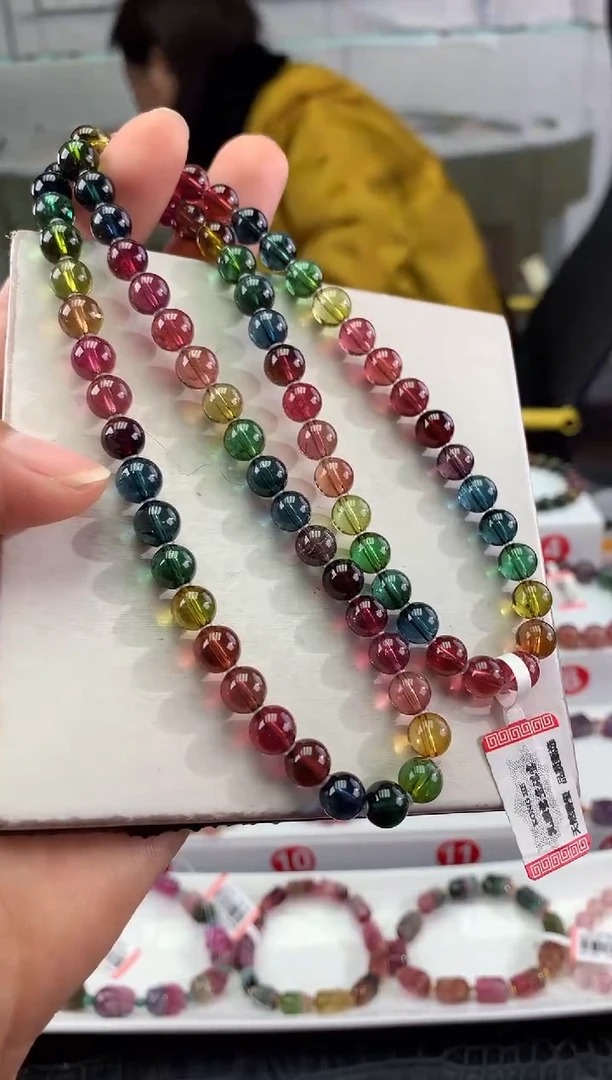 未镶嵌手串碧玺多样性发一条