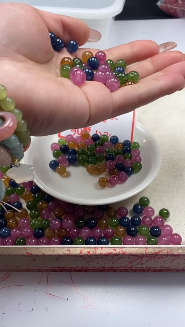 【闪购商品】碧玺颈饰未镶嵌w22碧*玺8mm*30颗