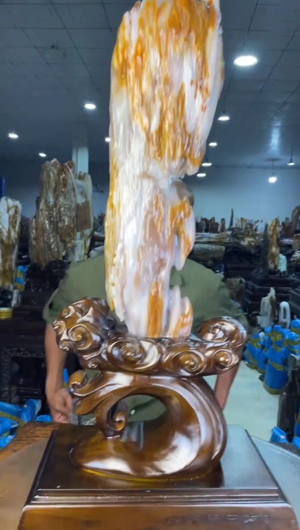未镶嵌摆件硅化玉55