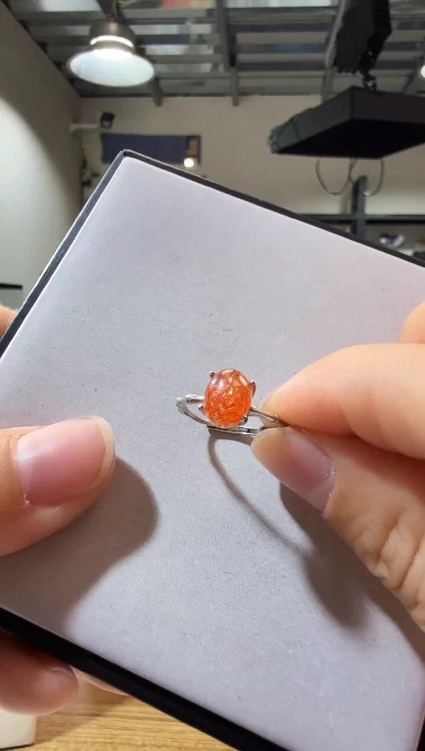 未镶嵌戒指日光石优0356