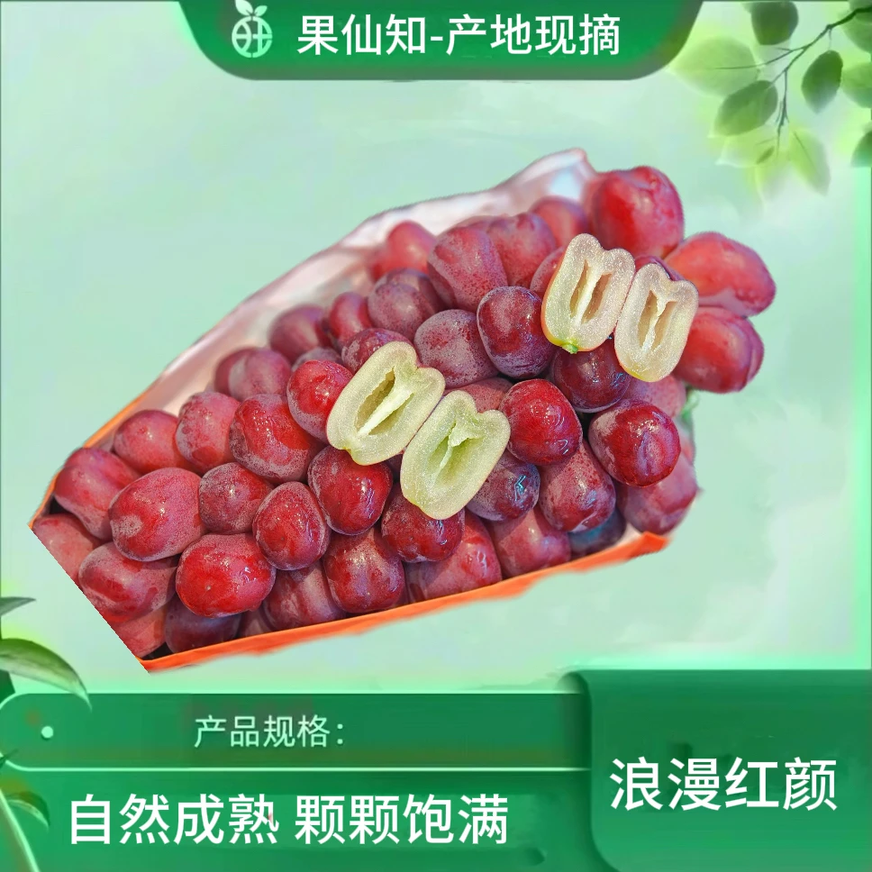 【浪漫红颜葡萄】自带香味【1.5/斤以上】陕西省