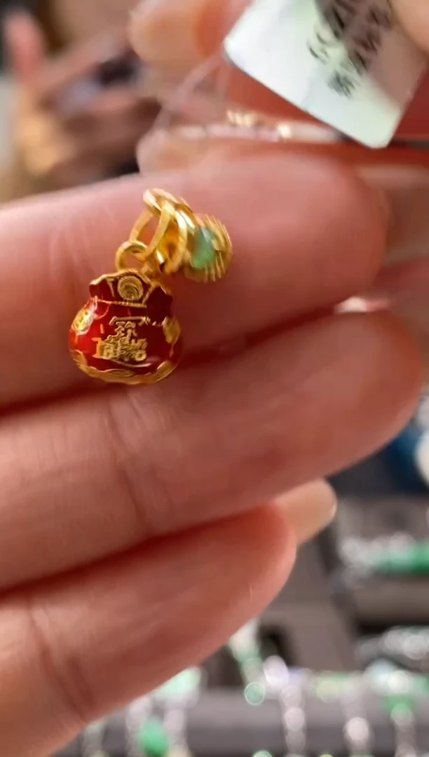 颈饰银S925镶嵌翡翠净货14152