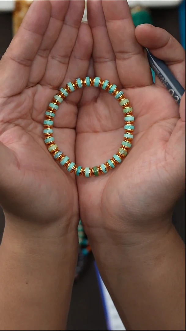 未镶嵌绿松石手串@**生绿松石手串
