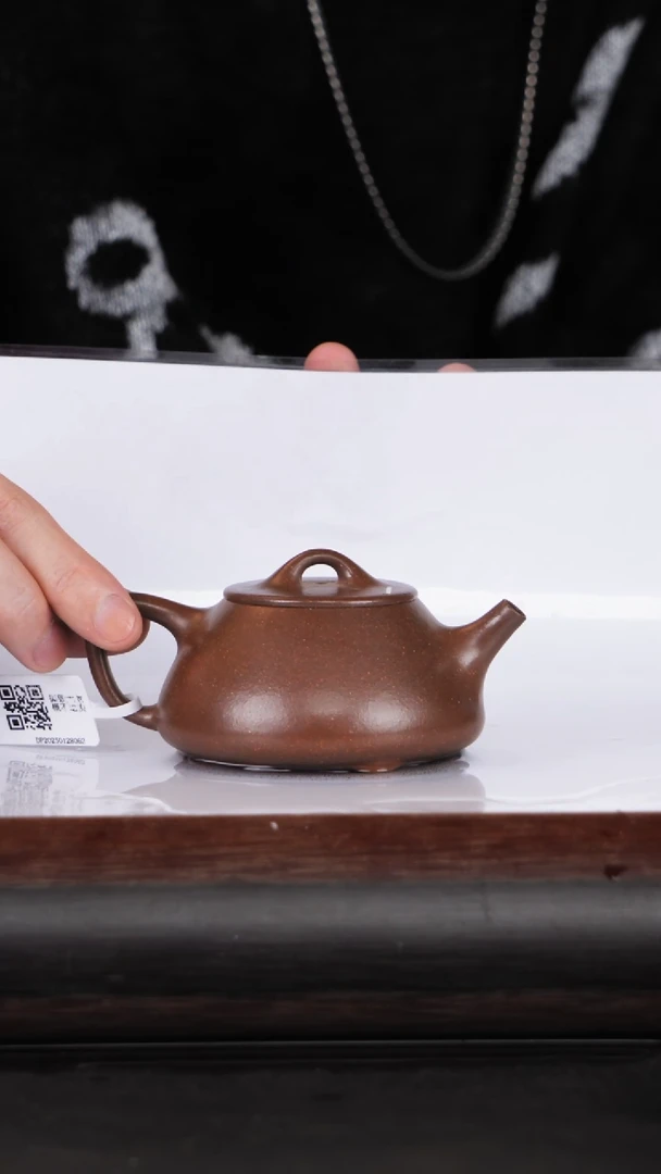 【闪购商品】紫砂茶壶55底槽清石瓢