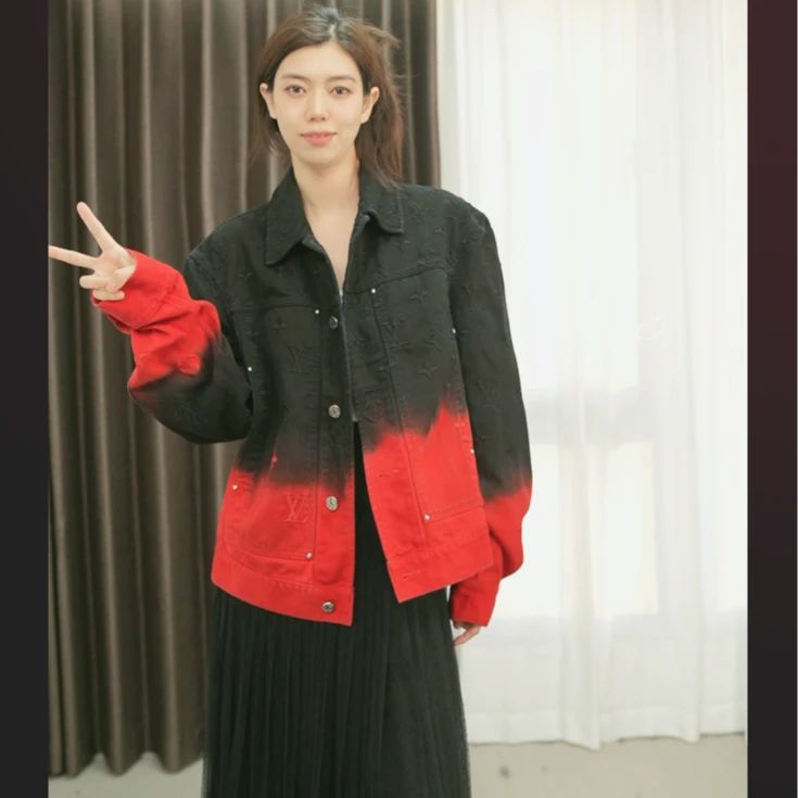 95新 LouisVuitton/路易威登 刺绣外套黑红色48码/250824LZGXY02