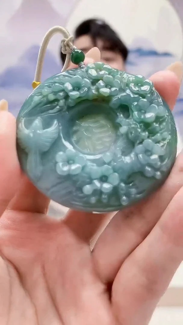 颈饰未镶嵌翡翠5060MM-jj挂件2