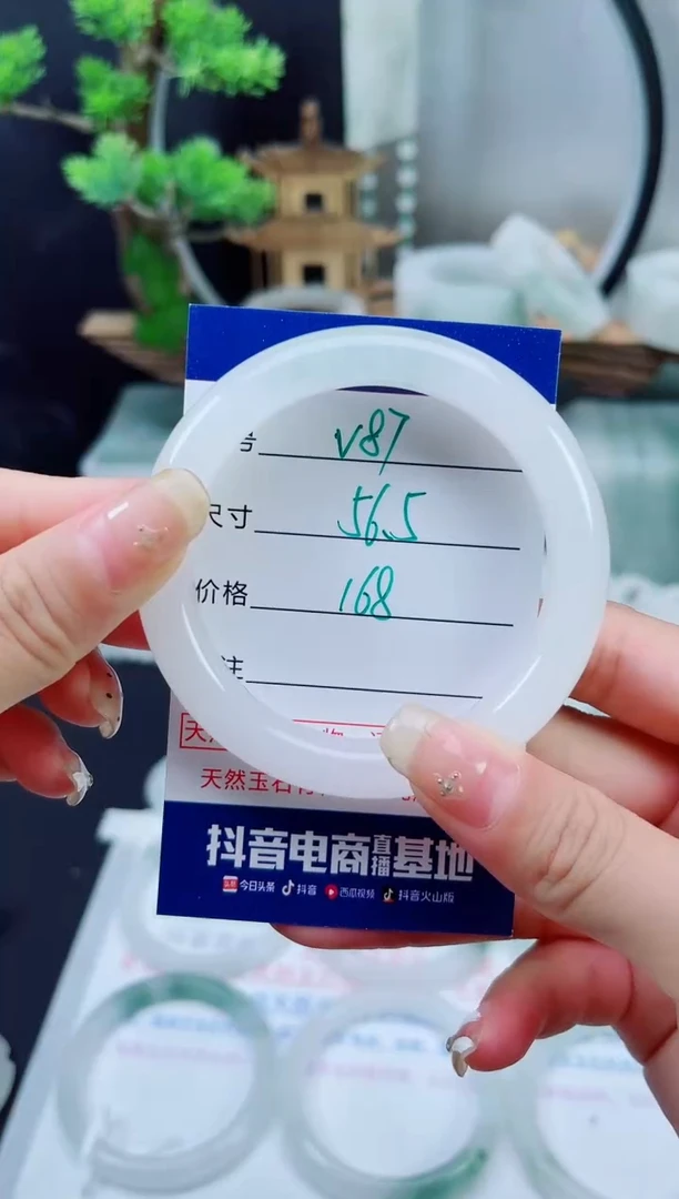 未镶嵌手镯石英质玉（天山翠）87