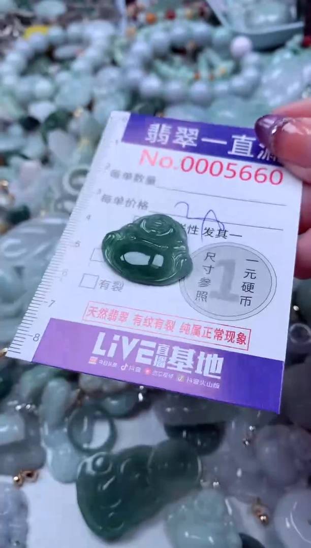 翡翠未镶嵌吊坠(不含链)5660