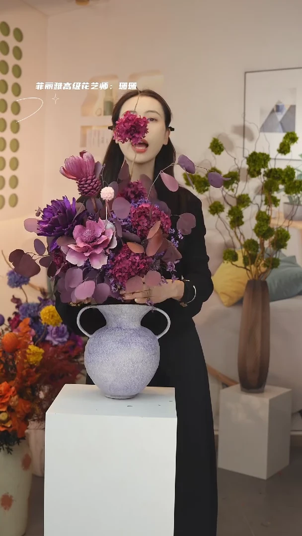 琉璃：图片款花+花瓶
