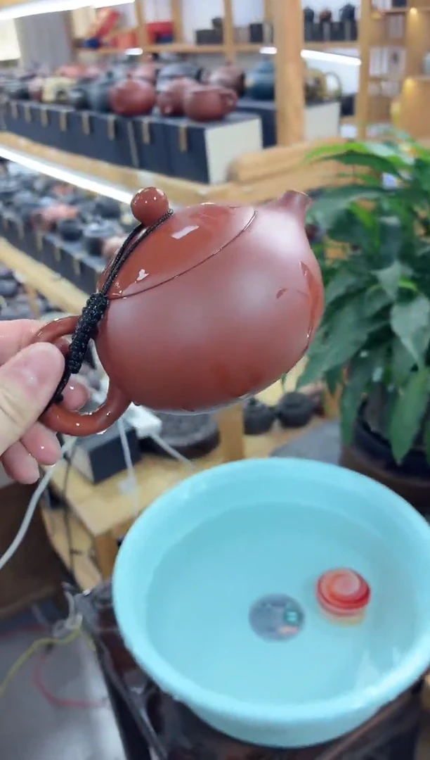 瓷片朱泥凤鸣西施壶【不带茶盘】