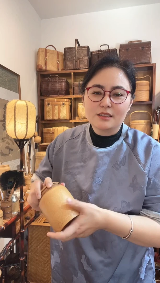 楠竹竹制茶叶罐大