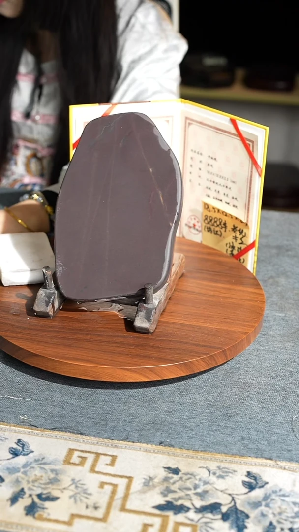 大7寸回流老坑冰纹玫瑰紫无瑕带木盒