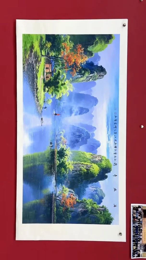 国画国画绘画山水花鸟