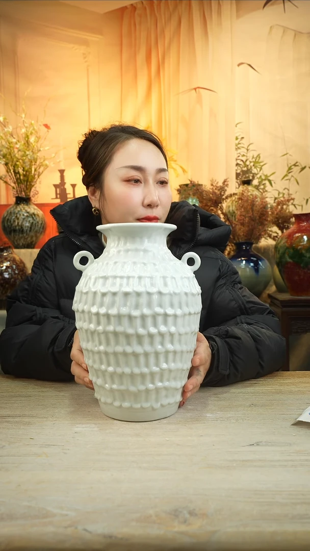 高29口12瓷花瓶花景德镇