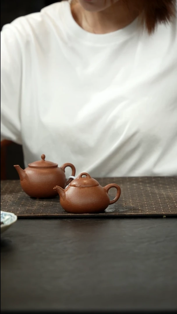 茶壶紫砂桃花泥小乳瓢80cc