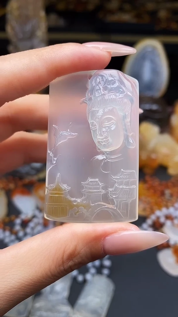 玛瑙/玉髓颈饰未镶嵌心**愿bb