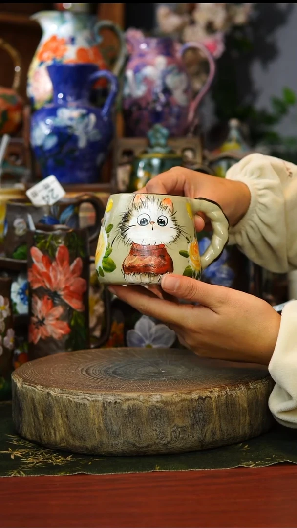 陶瓷54景德镇手工手绘釉下彩