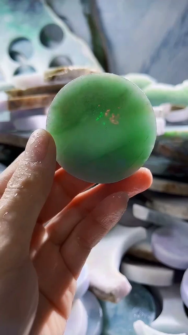 翡翠裸石缅甸翡翠A货陈5679