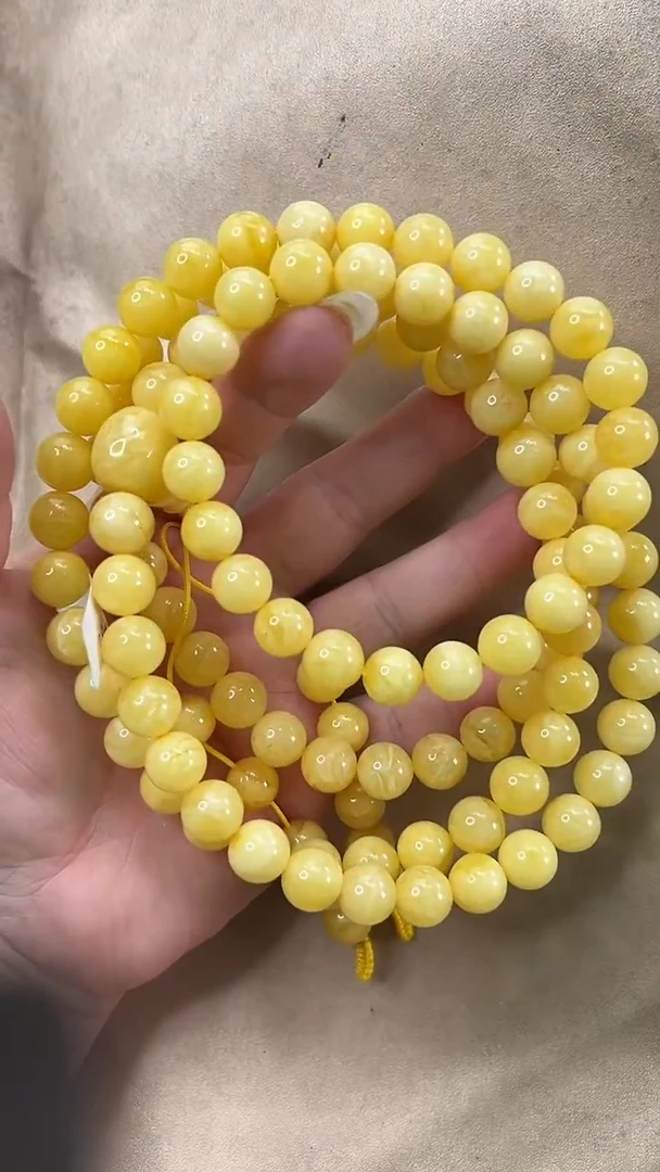 琥珀颈饰未镶嵌项链