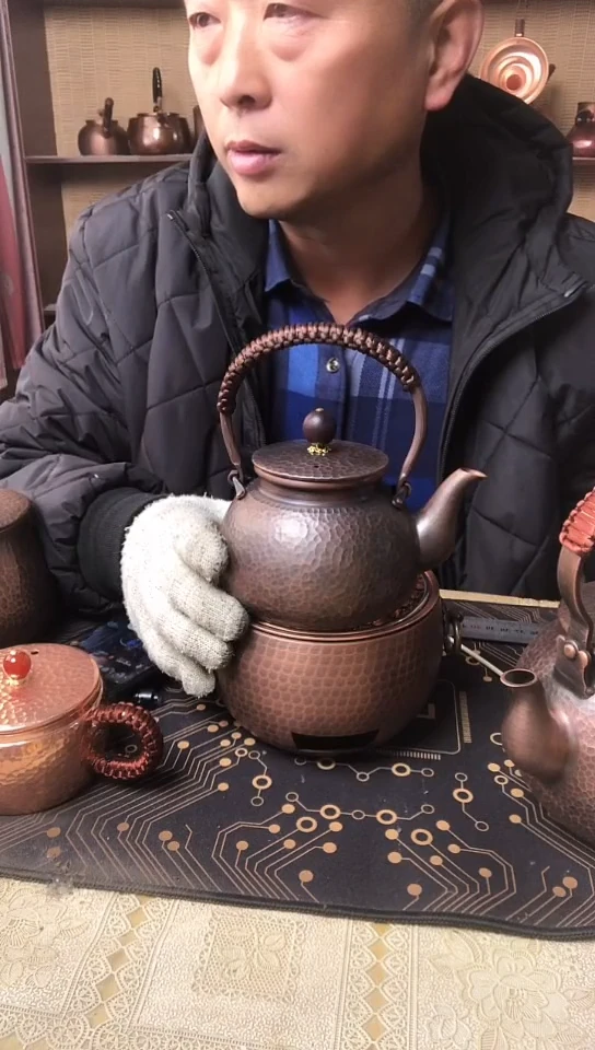 贵金属紫铜泡茶壶
