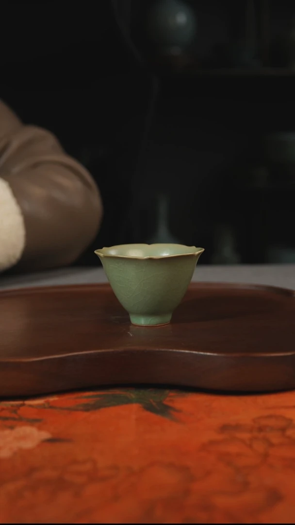 杯子瓷汝州原产地原矿仿古老釉q