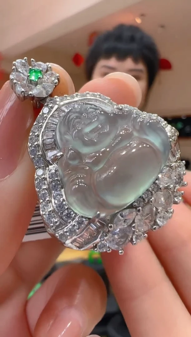 【闪购商品】翡翠吊坠(不含链)银S925镶嵌