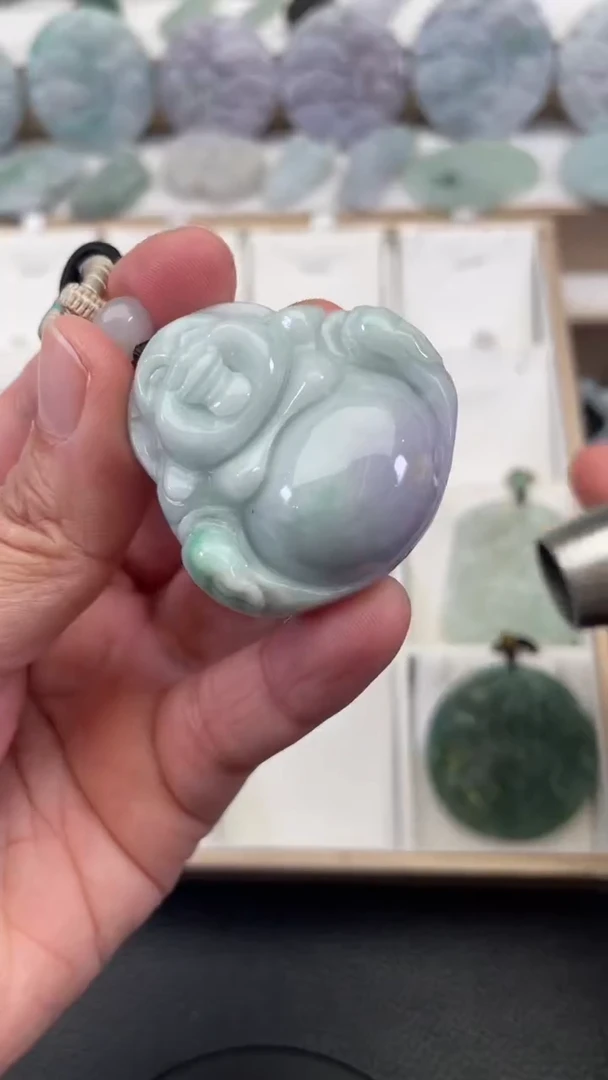 颈饰未镶嵌翡翠天然缅甸翡翠A货81