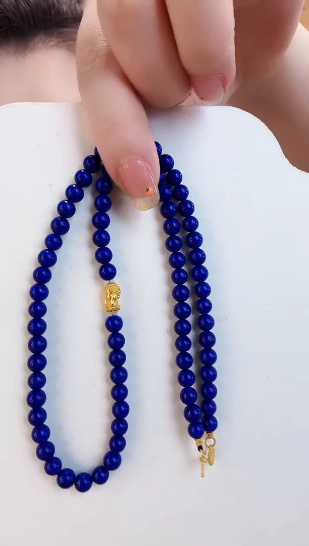 青金石18K金镶嵌项链项链