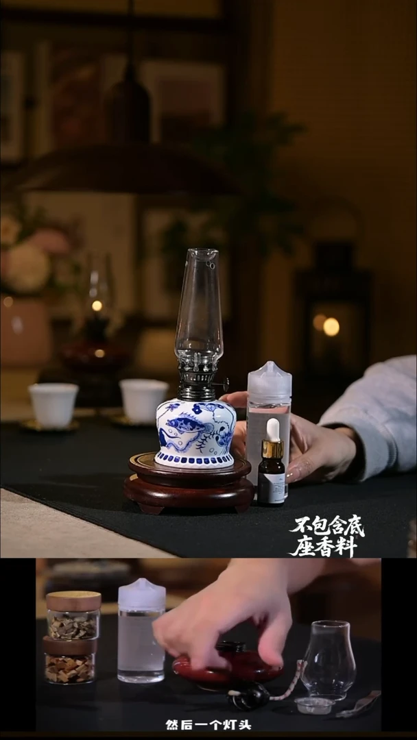 佛*景德镇陶瓷香薰灯摆件