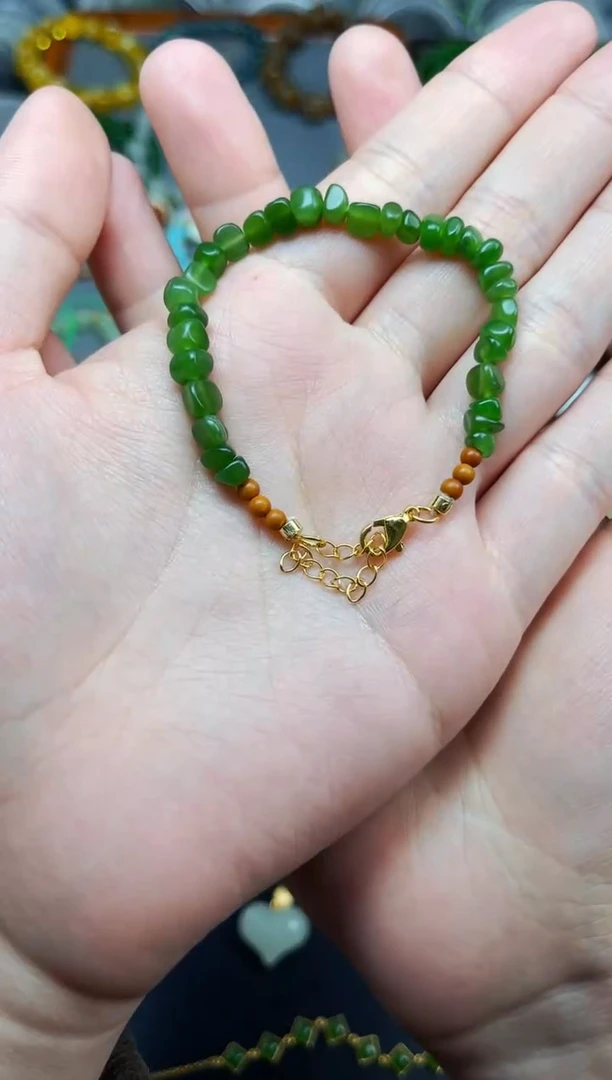 未镶嵌手链和田玉随型手链06